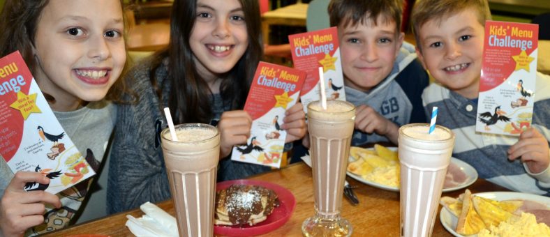 Children enjoying Billy's Kids' Menu